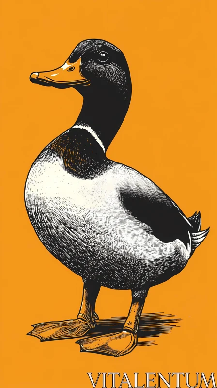 AI ART Artistic Duck Image