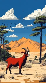 Desert Goat Scenery