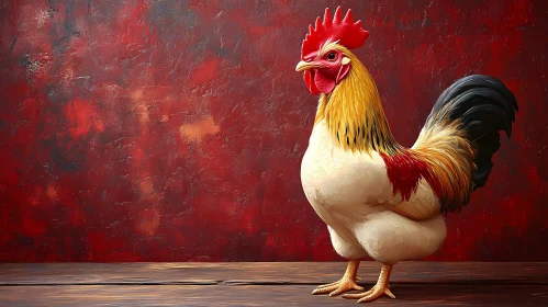 Elegant Rooster Portrait