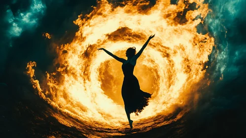 Elegant Dance in a Tunnel of Fire