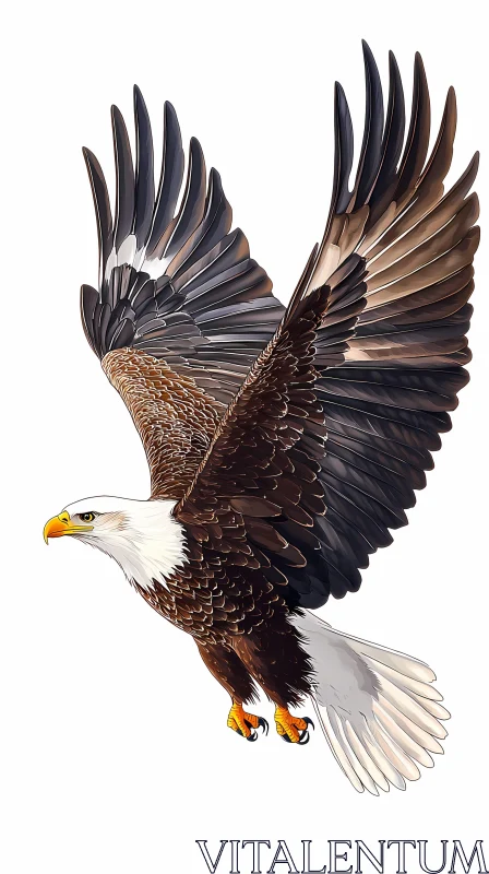 Soaring Eagle Artwork AI Image