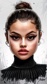 Exquisite Portrait of Selena Gomez