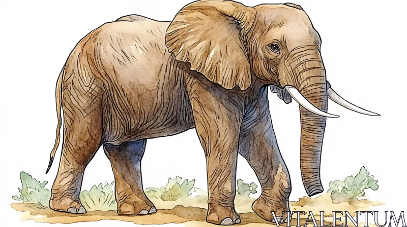 AI ART Elephant Artwork