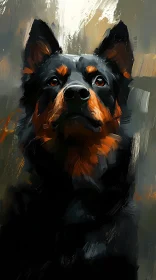 Artistic Dog Painting