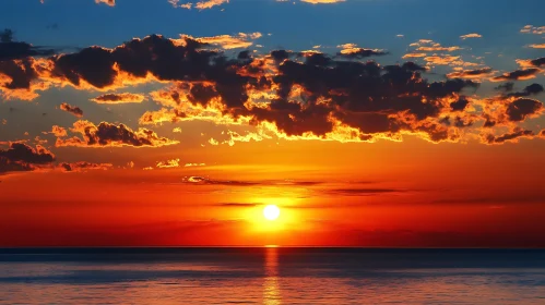 Scenic Seascape at Sunset
