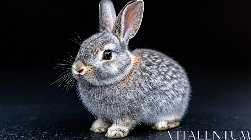 Charming Bunny with Soft Fur AI Image