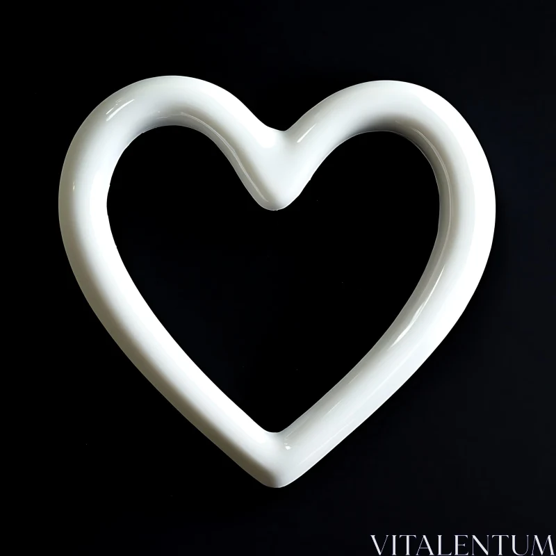 Minimalist Heart Shape Design AI Image