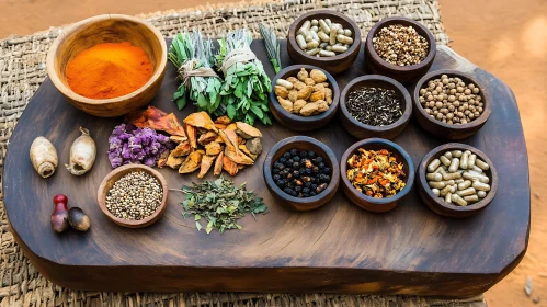 Assortment of Herbs and Spices