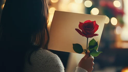 Romantic Rose Card for Her