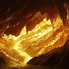 Fiery Underground Cavern