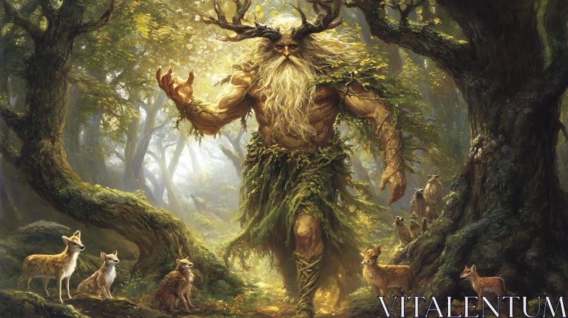 AI ART Guardian of the Woods