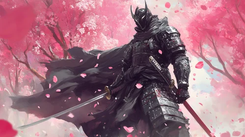 Warrior in Pink: A Samurai Portrait