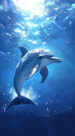 Underwater Dolphin Elegance