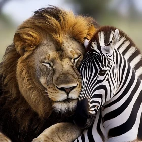 A Lion's Embrace