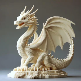 Detailed Dragon Figurine Art Piece