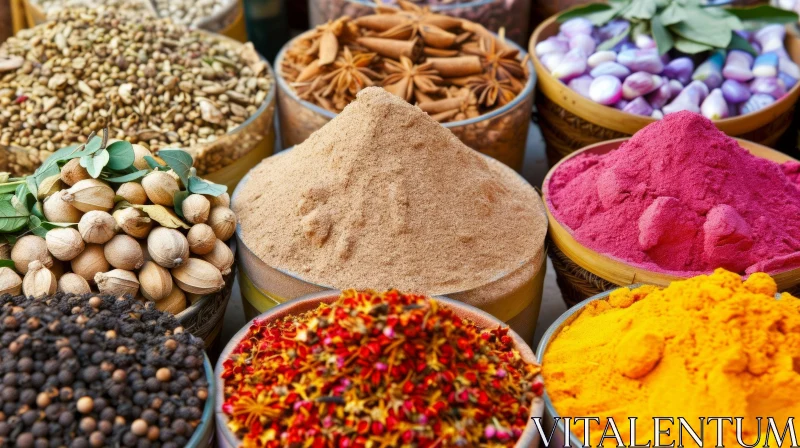 Captivating Food Spices: A Mesmerizing Journey into the Kushan Empire AI Image
