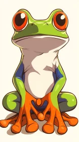 Vibrant Frog Artwork