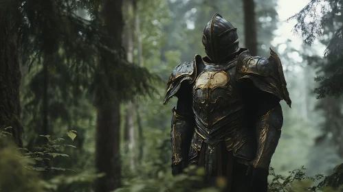 Armored Knight in Woodland Realm