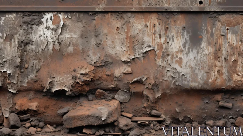 Rusted Iron Train Siding - Photorealistic Urban Art AI Image