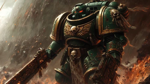 Sci-fi Soldier in Combat