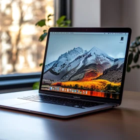 Modern Workspace with MacBook Pro