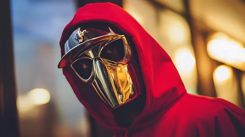 Mysterious Masked Character Portrait