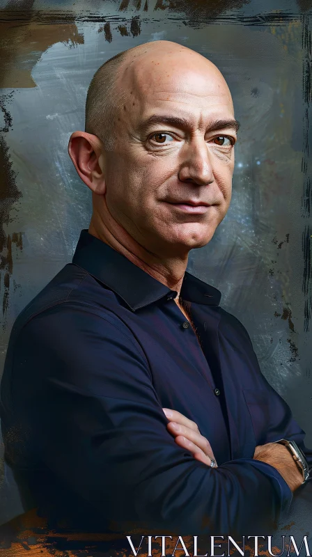 AI ART Jeff Bezos Intense Gaze