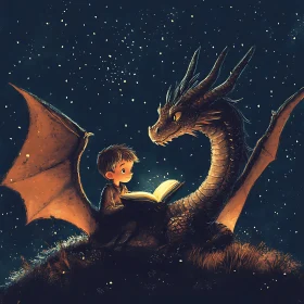 A Child's Tale with a Dragon Friend