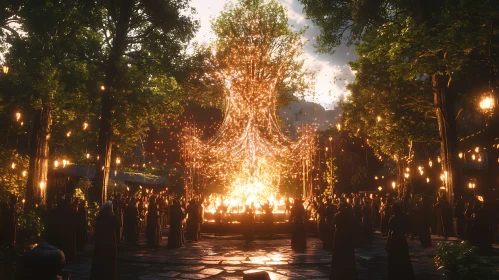 Mystical Tree Ceremony in the Woods