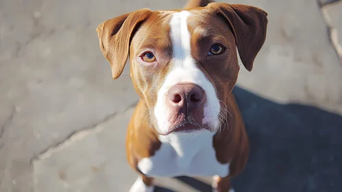 Curious Dog Close-Up