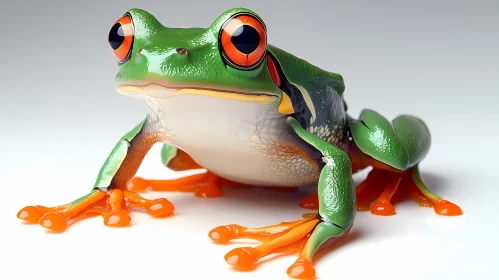 Colorful Frog in Lifelike Detail