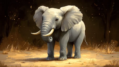 Artistic Elephant Portrait