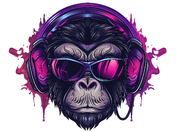 Cool Monkey Art Tee