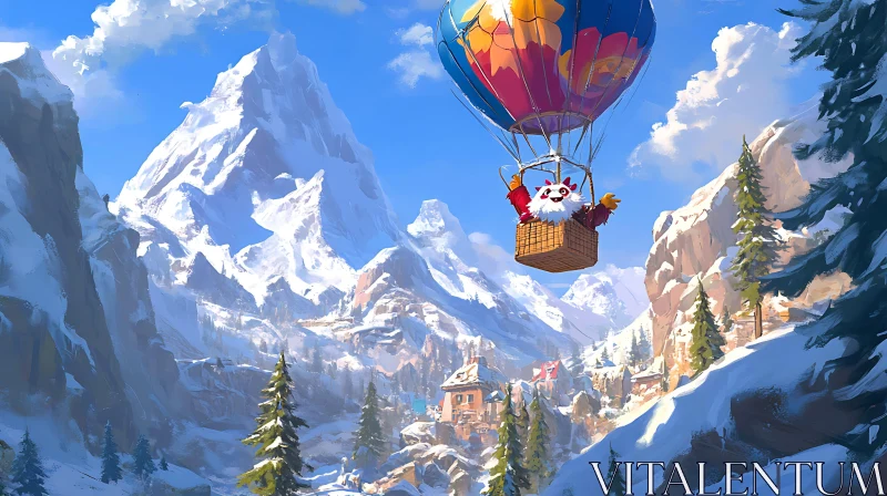 AI ART Whimsical Winter Adventure