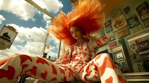 A Woman with Orange Hair