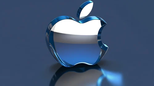 Blue Edged Apple Logo