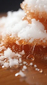Macro Photography of Ice Cream with Sugar Sprinkles