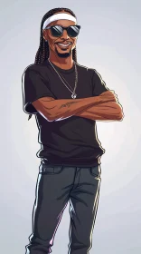 Snoop Dogg Cartoon Portrait