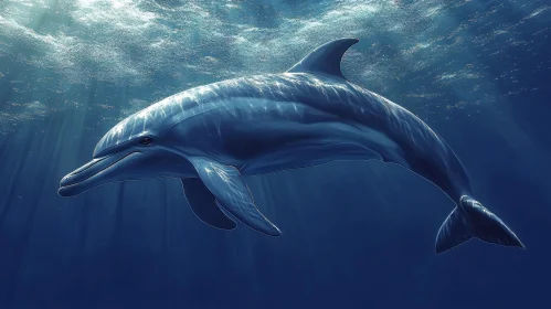 Underwater Dolphin Scene