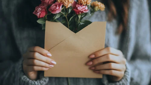 Floral Gift in an Envelope