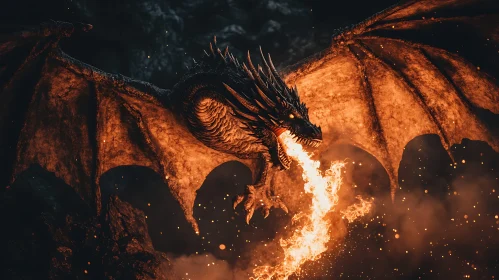 Dragon's Fury: A Blaze of Fire