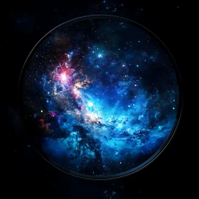 Celestial Circle: A Nebula Dreamscape