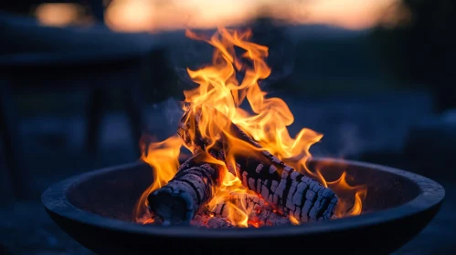 Evening Campfire Glow