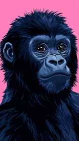 Stylized Gorilla Illustration