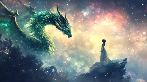 Celestial Dragon and Woman