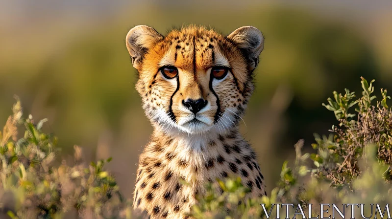 AI ART Elegant Cheetah in Natural Habitat