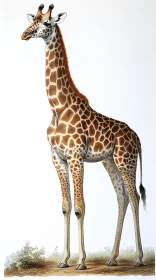Elegant Giraffe Artwork