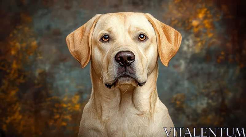 Labrador Dog Art Portrait AI Image