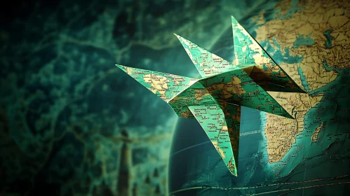 Geographic Origami: Stars of the World