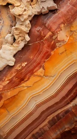 Desert Gem: Rococo-Inspired Striped Rock